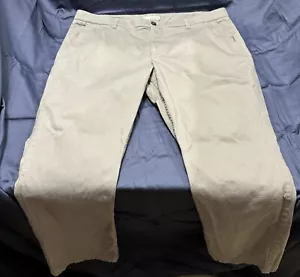 Chino Uomo 40x30 Vita Hawker Rye Lavaggio Essenziale Elasticizzato Relax Fit Grigio Chiaro - Foto 1 di 3