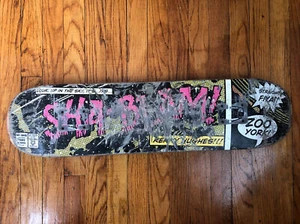Kenny Hughes Skateboard deck used vintage 2000's RARE Zoo York Sha-Blam! board - Picture 1 of 4