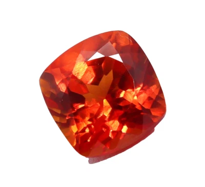 Natural Orange Sapphire 6.45 Ct Certified Cushion Cut Faceted Loose Gemstone - Image 1 of 4