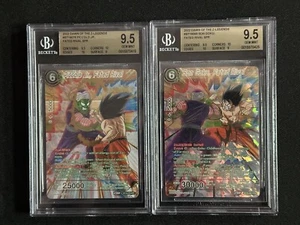 Dragon Ball Card Game- PICCOLO JR & SON GOKU FATED RIVAL -SET GEM MINT 9.5 SPR - Bild 1 von 2