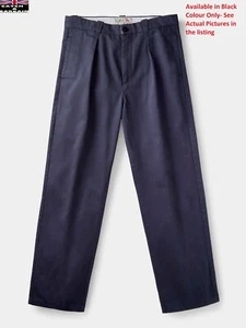 AUBIN Barcombe Single Pleat Chino Herren Hose Regular Fit, Schwarz UVP-99€ (E450) - Bild 1 von 7