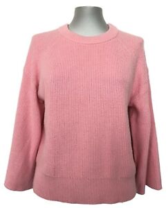 NEW, MICHAEL BY MICHAEL KORS PINK KNIT FLARE SLEEVE SWEATER, S, $265
