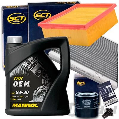 FILTERSET INSPEKTIONSKIT+MANNOL 5W30 ÖL passend für FORD FIESTA 6 B MAX 1.2-1.6 - Bild 1 von 4
