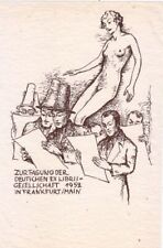 Tagung Litographie Max Schenke 1891-1969 Männer Grafiken Frauenakt Akt