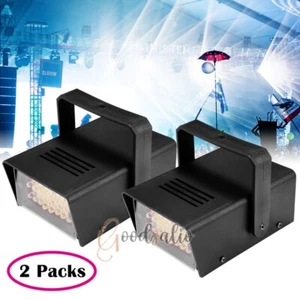 2x 110V Mini DJ Strobe Light Flash Light 24LED Bulb Stage Club Disco Party Light - Picture 1 of 14
