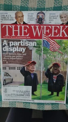The Week Magazine, May 31, 2024 - A partisan display. JUSTICES  ALITO & THOMAS. - Image 1 of 4