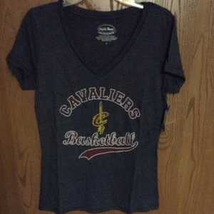 Cleveland Cavaliers Womens V-Neck Tee T-Shirt Majestic Threads Size L - Picture 1 of 1