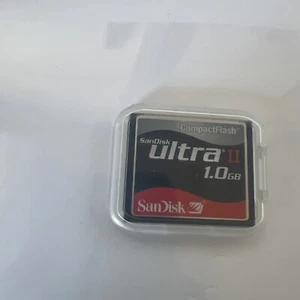 SanDisk 1GB Ultra II CompactFlash Memory Card w/ Case - Picture 1 of 3