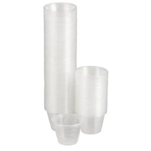 McKesson Graduated Medicine Cup 1 oz. Clear Disposable Plastic - Pack of 200 - Picture 1 of 2