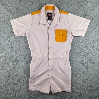 Dickies 女式中号粉色淡水河谷短袖短裤弹力腰带 — 第 1/4 张图片