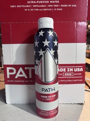 PATH USA Ultra-Purified Water 100% Recyclable 25 FL OZ | Refillable | 12 Pack - Image 1 of 2
