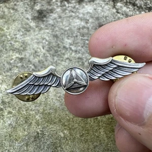 ORIGINAL Post WWII US CAP Civil Air Patrol 2-Inch Gemsco Sterling Wing - Picture 1 of 2