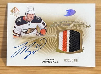 2021-22 SP AUTHENTIC JAMIE DRYSDALE FUTURE WATCH AUTO PATCH ROOKIE /100 - Image 1 of 2