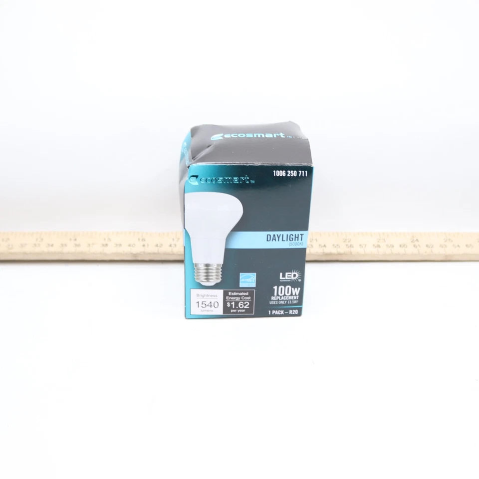 EcoSmart CEC Dimmable LED Light Bulb R20 5000K Daylight 100W Eqv - Image 1 of 4