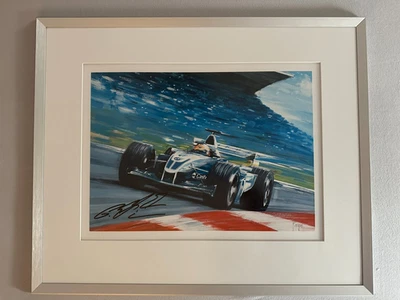 BMW F1 Gemälde von Christian Royer Limitiert 47/100 Ralf Schumacher Signiert - Bild 1 von 3