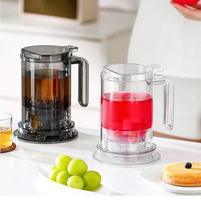 Pote infusor de chá folha solta resistente a altas temperaturas transparente máquina de chá inteligente - Imagem 1 de 2