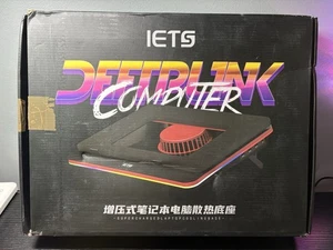 IETS GT500 Powerful Turbo-Fan (5000 RPM) RGB Laptop Cooling Pad - Afbeelding 1 van 5