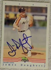 Houston Astros Jim James Dougherty Signed 1992 Classic Card Auto - Picture 1 of 1