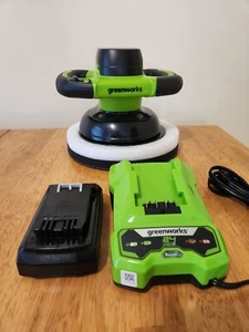 Greenworks 24V Powerful 10" Cordless Buffer & Polisher, 2800 RPM Waxing Machine - Picture 1 of 8