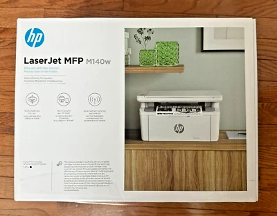 New HP LaserJet M140w Wireless Black and White Laser Printer - Image 1 of 4