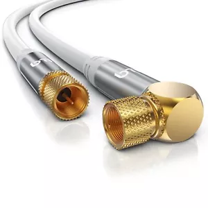 Primewire Premium HDTV Satellitenkabel F gewinkelt auf F / DVB-C/-S/-T/-T2 10m - Bild 1 von 5