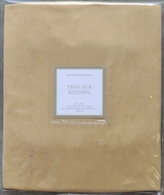 Restoration Hardware Thai Silk Bolster Sham in Goldenrod Color - Image 1 of 2