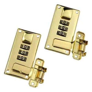2 Stück Werkzeugkoffer Hasp Gepäck Zahlenschloss Aktenkoffer Ersatzschloss - Bild 1 von 8