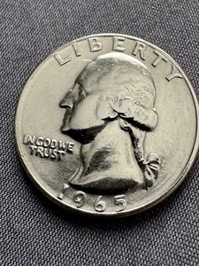 1965 DDO DDR no mint mark Filled Letters Multiple Errors Washington Quarter!!! - Picture 1 of 6