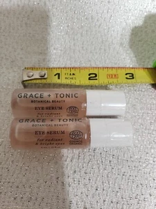 Grace + Tonic x2 Botanical Beauty Eye Serum Tintenroller je 0,13 Unzen versiegelt neu ohne Verpackung - Bild 1 von 1