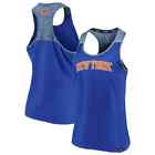 New York Knicks Blue/Heathered Blue Made to Move Static Performance Racerback