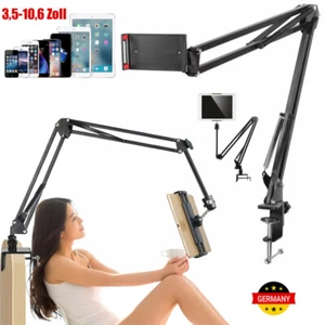 Verstellbar Halterung Handy Halter Tisch Bett Ständer für iPad Samsung Tablet DE - Bild 1 von 12