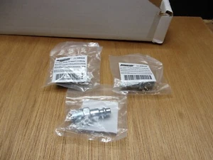 (Qty.3) Speedaire 30E659 Male Coupler Plug 1/4" Body Steel 3/8" MNPT Thread Size - Picture 1 of 8