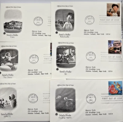 Mail A Smile Stamps / FDC First Day Issue Envelopes / Lot of 10 - Image 1 of 4