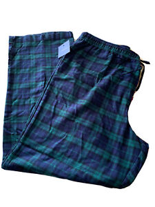 NWT, Men’s Pajama Pants 3XLT Big and Tall Extra Soft Flannel Pockets Plaid