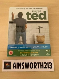 Ted Extended Edition Blu-Ray Steelbook Used Like New Mark Wahlberg - Picture 1 of 2