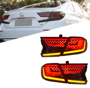 LED Tail Light For Honda Accord 2018-2022 Smoke Sequential Signal Rear Lamp - Picture 1 of 11