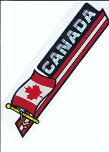 Canada Canadian Flag Reflective Bumper Sticker NEW - Picture 1 of 1