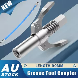 Grease Tool Coupler Heavy-Duty Quick Lock Double Handle Leak-Free Grease Gun HG - Picture 1 of 12
