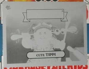 2013 Garbage Pail Kids *Mini Printing Plate* Cute Tippi 122a - Black 1 of 1 - Picture 1 of 2