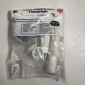 Roller Ball Schedule 40 Bath Tub Drain The Keeney Manufacturing Company 650PVCK  - Picture 1 of 4