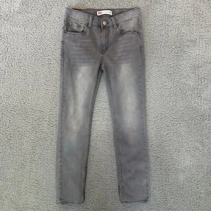 Levi's 512 Slim Taper Boys Jeans Gray Size 16 Reg Regular Denim Pockets - Picture 1 of 6