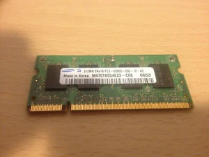 SAMSUNG - 1 x 512MB DDR2-PC2-5300 - SODIMM 667MHz NON-ECC - 200 Pin - (PC/MAC) - Picture 1 of 1
