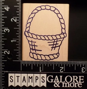 THE STAMP DOCTOR Rubber Stamps G045 EASTER EGG BASKET #1354 - Picture 1 of 2