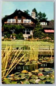 Lily Pond And Pavilion, Stanley Park, Vancouver BC, Vintage Chrome Postcard #2 - Picture 1 of 2