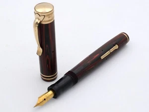 STYLO PLUME - FOUNTAIN PEN - WAHL EVERSHARP CLIP TULIP - PLUME OR 18K SUGNATURE - Picture 1 of 12