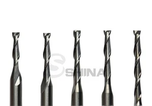 5x 1/8" Extra Long CNC Double Two Flute Tungsten Router Bits End Mill Cutter 1*6 - Picture 1 of 9