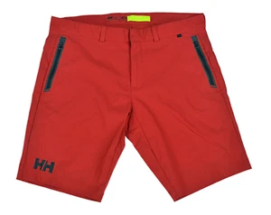 Helly Hansen Racing Shorts Men’s Size 38 Red Quick-Dry Sailing UPF 50 Stretch - Picture 1 of 10