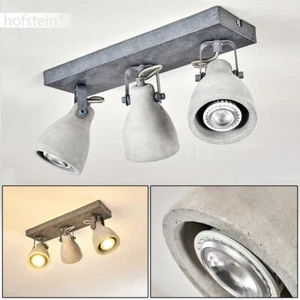 Flur Küchen Decken Strahler Wohn Raum Leuchte Lampe verstellbar 3-flammig Beton - Bild 1 von 10