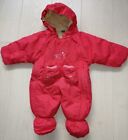 Baby Girl's warm  Snowsuit Pramsuit All in one Age 3-6 months 