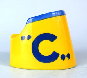 CENICERO EMBUDO BARCO CERÁMICA FIGURATIVO COSTA CRUISE LINE DE COLECCIÓN GÉNOVA ITALIA - Imagen 1 de 10